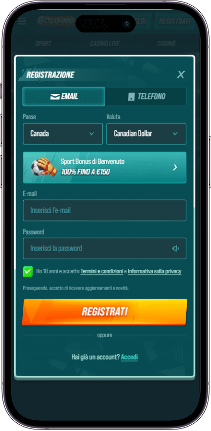 Golisimo Casino Registrazione